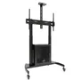 Tooq Narnia FS20500M-B Soporte de Suelo con Ruedas, Armario y Bandeja para Pantallas 60-100 pulgadas